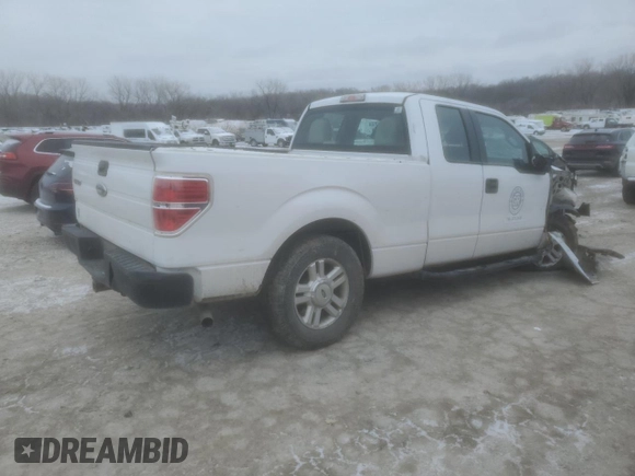 2010 Ford F-150 XL with VIN 1FTEX1CW9AFC75002, listed as a Copart auction lot 45695925 with 175,102 mi miles and Salvage Title. Bid and sale history available at carsss.com. Image 3.