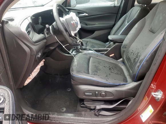 2025 Buick Encore GX Sport Touring with VIN KL4AMDSL9SB088491, listed as a Copart auction lot 54571495 with 15,101 mi miles and Salvage title. Bid and sale history available at DreamBid. Image 7.