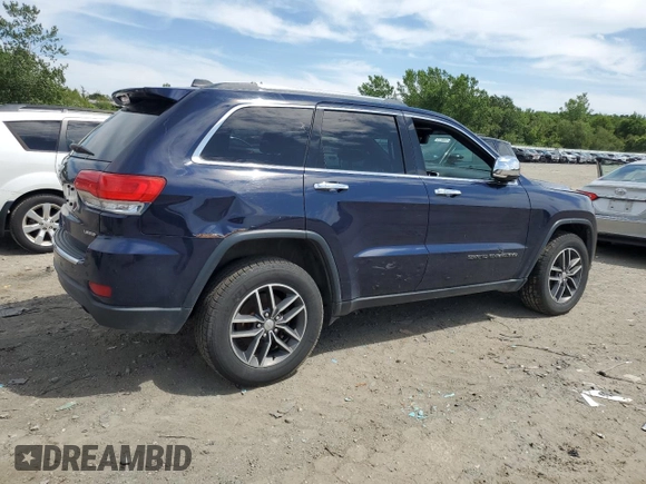 2017 Jeep Grand Cherokee Limited with VIN 1C4RJFBG4HC919799, listed as a Copart auction lot 62966985 with 207,512 mi miles and Clean title. Bid and sale history available at DreamBid. Image 3.