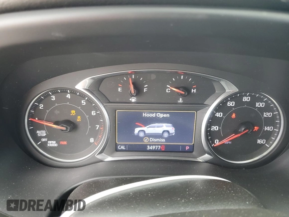2021 GMC Acadia SLT with VIN 1GKKNMLS7MZ147596, listed as a Copart auction lot 49845235 with 34,977 mi miles and Salvage title. Bid and sale history available at DreamBid. Image 9.