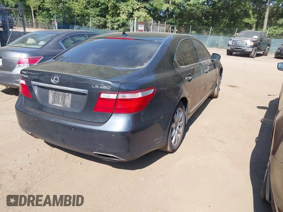 2008 Lexus LS 460 with VIN JTHBL46F485061741, listed as a IAAI auction lot 42631695 with 213,490 mi miles and . Bid and sale history available at DreamBid. Image 4.