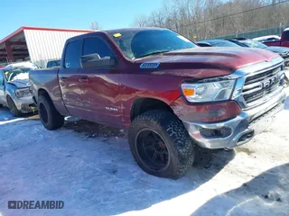 2021 Ram 1500 Big Horn with VIN 1C6SRFBT5MN760207, listed as a IAAI auction lot 41326935 with 58,667 mi miles. Bid and sale history available at carsss.com. Image 1.