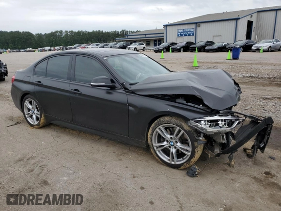 2017 BMW 3 Series 330e iPerformance with VIN WBA8E1C51HK480015, listed as a Copart auction lot 53811974 with 59,262 mi miles and Salvage Title. Bid and sale history available at carsss.com. Image 4.
