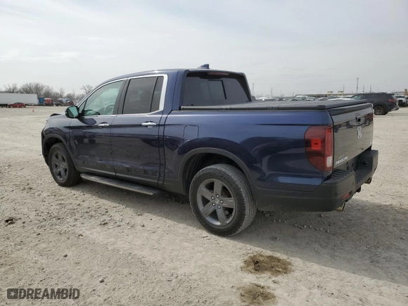 2021 Honda Ridgeline RTL-E with VIN 5FPYK3F7XMB022704, listed as a Copart auction lot 47239635 with 31,428 mi miles and Salvage Title. Bid and sale history available at carsss.com. Image 2.
