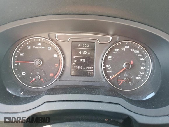 2017 Audi Q3 Premium with VIN WA1BCCFS9HR015169, listed as a Copart auction lot 44792285 with 113,468 mi miles and Salvage Title. Bid and sale history available at carsss.com. Image 9.