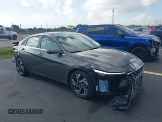 2024 Hyundai Elantra Limited с VIN KMHLP4DG4RU820204, выставлен на аукционе IAAI как лот 42504486 с пробегом 12 525 миль миль и . История ставок и продаж доступна на DreamBid. Изображение 1.