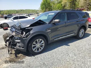 2020 Ford Explorer XLT with VIN 1FMSK8DH7LGA61080, listed as a Copart auction lot 52371865 with 74,027 mi miles and Salvage Title. Bid and sale history available at DreamBid. Image 1.