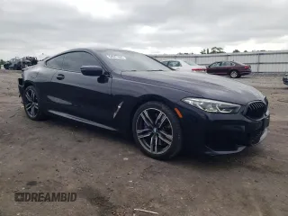 2020 BMW 8 Series 840i with VIN WBAAE4C09LCD32627, listed as a Copart auction lot 64941444 with 28,938 mi miles and Salvage Title. Bid and sale history available at carsss.com. Image 4.