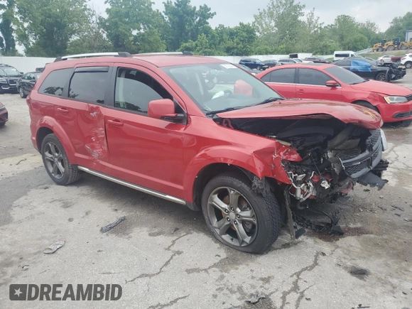 2015 Dodge Journey Crossroad with VIN 3C4PDCGG1FT670028, listed as a Copart auction lot 59700045 with 90,066 mi miles and Salvage title. Bid and sale history available at DreamBid. Image 4.