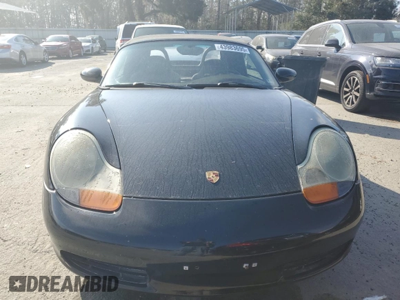 2001 Porsche Boxster z VIN WP0CA29881U625688, wystawiony jako Copart lot #43983695 z przebiegiem Nie podano mil oraz Szkoda całkowita • Salvage title. Historia ofert i sprzedaży dostępna na DreamBid. Obrazek 5.
