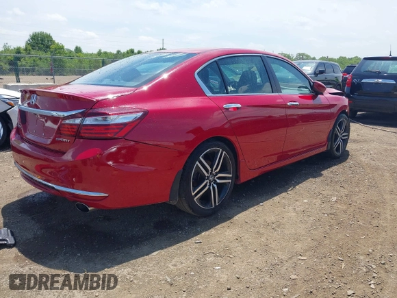 2016 Honda Accord Sport z VIN 1HGCR2F52GA029426, wystawiony jako IAAI lot #42268457 z przebiegiem 40 579 mil mil oraz . Historia ofert i sprzedaży dostępna na DreamBid. Obrazek 4.