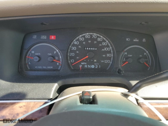2000 Ford Crown Victoria with VIN 2FAFP73W4YX216080, listed as a Copart auction lot 53774835 with 144,404 mi miles and Salvage Title. Bid and sale history available at carsss.com. Image 9.