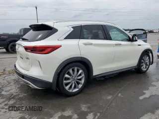 2019 Infiniti QX50 Essential z VIN 3PCAJ5M33KF146674, wystawiony jako Copart lot #57077965 z przebiegiem 73 185 mil mil oraz Szkoda całkowita • Salvage title. Historia ofert i sprzedaży dostępna na DreamBid. Obrazek 3.