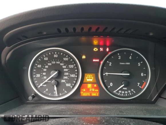 2009 BMW 5 Series 550i with VIN WBANW53529CT55446, listed as a Copart auction lot 78631374 with 125,375 mi miles and Salvage Title. Bid and sale history available at carsss.com. Image 9.