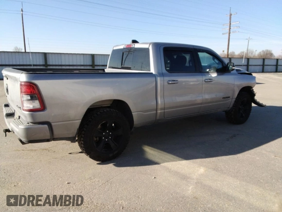 2021 Ram 1500 Big Horn with VIN 1C6SRFMT5MN664350, listed as a Copart auction lot 41986155 with 63,800 mi miles and Salvage title. Bid and sale history available at DreamBid. Image 3.