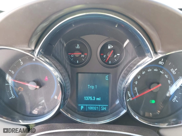 2011 Chevrolet Cruze LT w/2LT with VIN 1G1PG5S96B7182034, listed as a IAAI auction lot 41948689 with 108,321 mi miles. Bid and sale history available at carsss.com. Image 7.