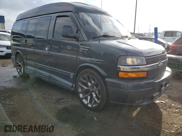 2014 GMC Savana Cargo Van Upfitter with VIN 1GDS7DC47E1140585, listed as a Copart auction lot 43128385 with 113,312 mi miles and Clean Title. Bid and sale history available at carsss.com. Image 4.