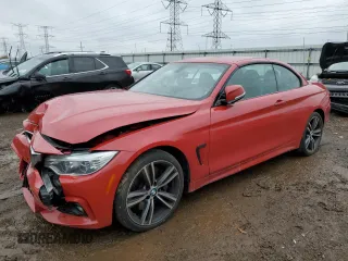 2015 BMW 4 Series 435i xDrive with VIN WBA3T7C58FP942542, listed as a Copart auction lot 78869484 with 75,392 mi miles and Salvage Title. Bid and sale history available at carsss.com. Image 1.