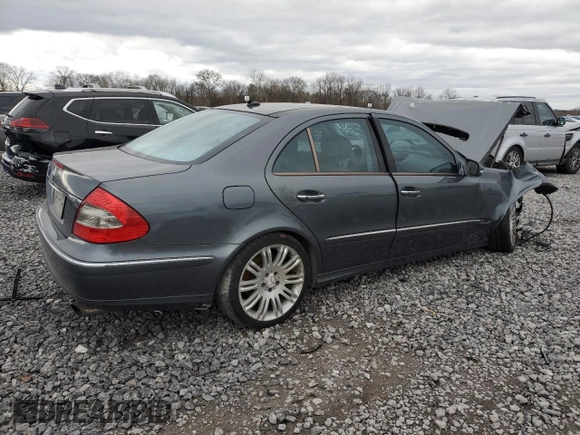 2007 Mercedes-Benz E-Class 3.5L with VIN WDBUF56X37B067478, listed as a Copart auction lot 47655875 with 0 mi miles and Salvage Title. Bid and sale history available at carsss.com. Image 3.