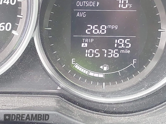 2015 Mazda 6 i Touring with VIN JM1GJ1V5XF1213756, listed as a IAAI auction lot 41943777 with 105,736 mi miles and . Bid and sale history available at carsss.com. Image 16.