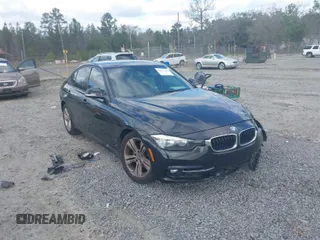 2016 BMW 3 Series 328i with VIN WBA8E9G52GNU30083, listed as a IAAI auction lot 41811439 with 55,396 mi miles. Bid and sale history available at carsss.com. Image 1.