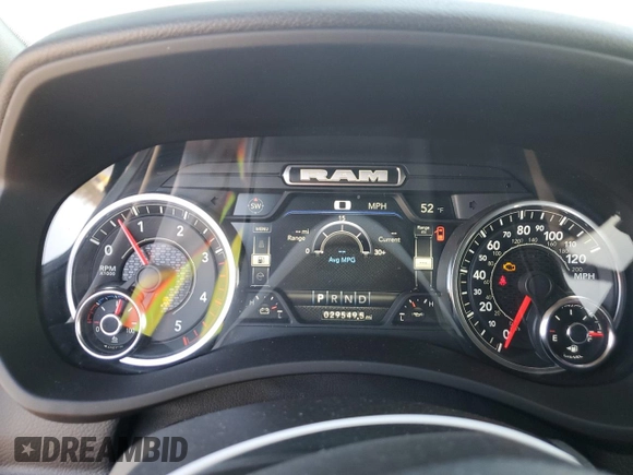 2023 Ram 2500 Big Horn with VIN 3C6UR5DL9PG530473, listed as a Copart auction lot 48253615 with 29,549 mi miles and Salvage title. Bid and sale history available at DreamBid. Image 9.