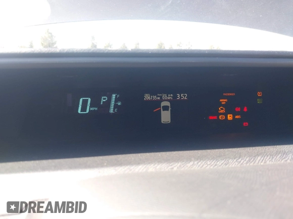 2014 Toyota Prius One with VIN JTDKDTB33E1061088, listed as a IAAI auction lot 42040762 with 206,735 mi miles and . Bid and sale history available at DreamBid. Image 7.