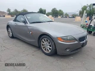 2004 BMW Z4 2.5i with VIN 4USBT33594LS50182, listed as a IAAI auction lot 42560956 with 118,896 mi miles and . Bid and sale history available at DreamBid. Image 1.