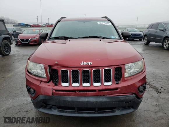 2011 Jeep Compass Limited with VIN 1J4NF5FB7BD164166, listed as a Copart auction lot 42516155 with 129,584 mi miles and Salvage Title. Bid and sale history available at carsss.com. Image 5.