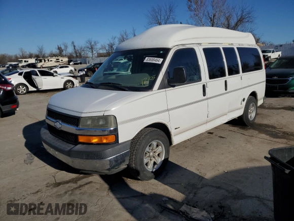 2005 Chevrolet Express Cargo Van YF7 Upfitter with VIN 1GBFG15T751151311, listed as a Copart auction lot 83688464 with 107,284 mi miles and Clean Title. Bid and sale history available at carsss.com. Image 1.