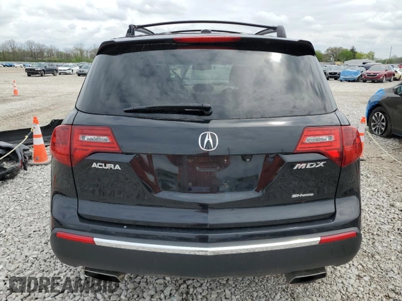 2012 Acura MDX Tech Pkg with VIN 2HNYD2H31CH500292, listed as a Copart auction lot 54661635 with 136,885 mi miles and Salvage Title. Bid and sale history available at carsss.com. Image 6.