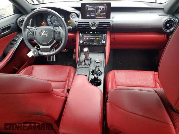2023 Lexus IS 350 F Sport with VIN JTHGZ1B28P5063979, listed as a Copart auction lot 88964555 with 35,275 mi miles and Salvage title. Bid and sale history available at DreamBid. Image 8.