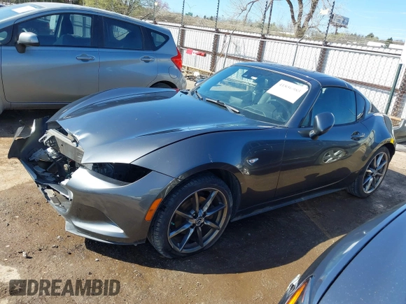 2018 Mazda MX-5 Miata RF Grand Touring with VIN JM1NDAM76J0203600, listed as a IAAI auction lot 41850985 with 89,552 mi miles. Bid and sale history available at carsss.com. Image 15.