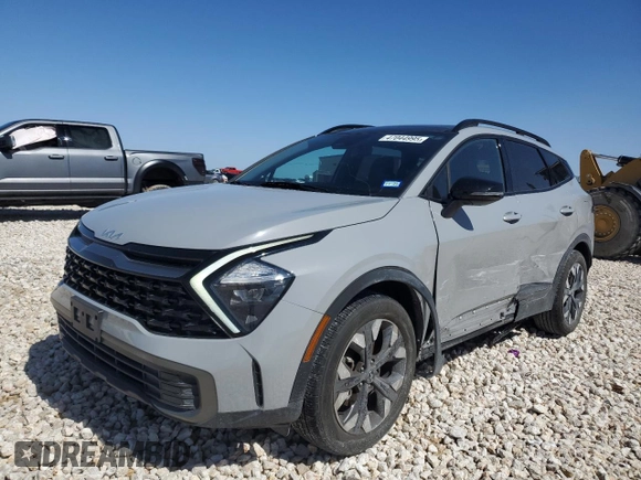 2023 Kia Sportage X-Line with VIN 5XYK6CAF9PG082438, listed as a Copart auction lot 47044995 with 28,717 mi miles and Salvage Title. Bid and sale history available at carsss.com. Image 1.