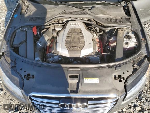 2015 Audi A8 with VIN WAUJGAFD3FN013026, listed as a Copart auction lot 67650374 with 88,064 mi miles and Salvage title. Bid and sale history available at DreamBid. Image 11.