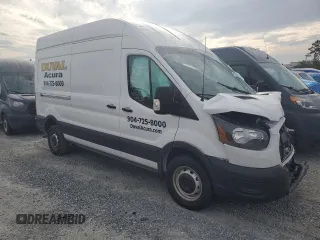 2024 Ford Transit Cargo with VIN 1FTBR1X82RKA84937, listed as a Copart auction lot 43593985 with Not Provided miles and Salvage Title. Bid and sale history available at carsss.com. Image 4.