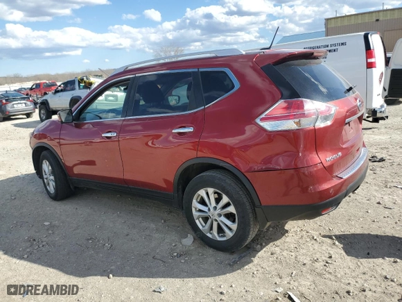 2016 Nissan Rogue S with VIN KNMAT2MVXGP618862, listed as a Copart auction lot 50048135 with 134,603 mi miles and Salvage Title. Bid and sale history available at carsss.com. Image 2.