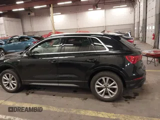 2021 Audi Q3 S line Premium Plus with VIN WA1EECF37M1071376, listed as a IAAI auction lot 41594102 with 22,564 mi miles. Bid and sale history available at carsss.com. Image 14.
