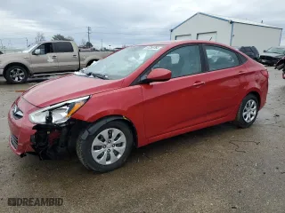 2017 Hyundai Accent SE with VIN KMHCT4AE1HU272708, listed as a Copart auction lot 87256764 with 86,477 mi miles and Salvage Title. Bid and sale history available at carsss.com. Image 1.