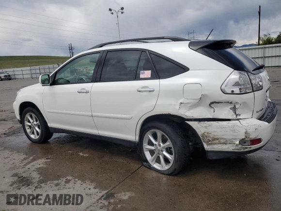2008 Lexus RX 350 with VIN 2T2HK31U18C090479, listed as a Copart auction lot 54976025 with 80,825 mi miles and Salvage Title. Bid and sale history available at DreamBid. Image 2.