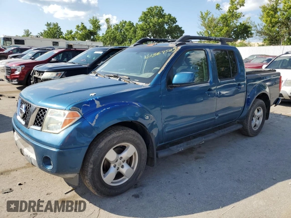2005 Nissan Frontier SE with VIN 1N6AD07UX5C447472, listed as a Copart auction lot 61864505 with 217,700 mi miles and Clean title. Bid and sale history available at DreamBid. Image 1.