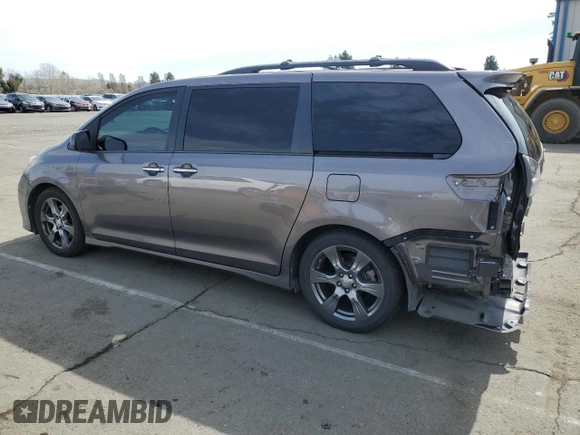 2017 Toyota Sienna SE with VIN 5TDXZ3DCXHS771231, listed as a Copart auction lot 50169225 with 81,910 mi miles and Salvage Title. Bid and sale history available at carsss.com. Image 2.