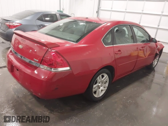 2008 Chevrolet Impala LT with VIN 2G1WC583589170653, listed as a IAAI auction lot 41609927 with 165,533 mi miles and . Bid and sale history available at DreamBid. Image 4.