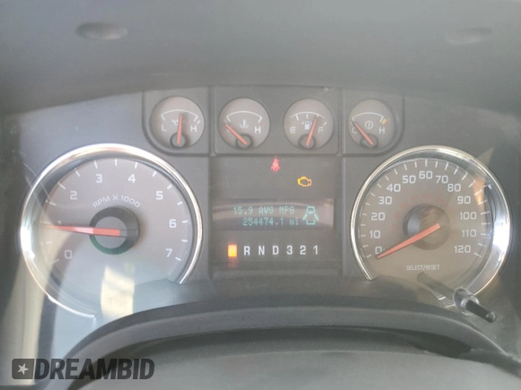 2010 Ford F-150 XL with VIN 1FTEW1C82AFA63417, listed as a Copart auction lot 62702535 with 254,474 mi miles and Clean title. Bid and sale history available at DreamBid. Image 9.