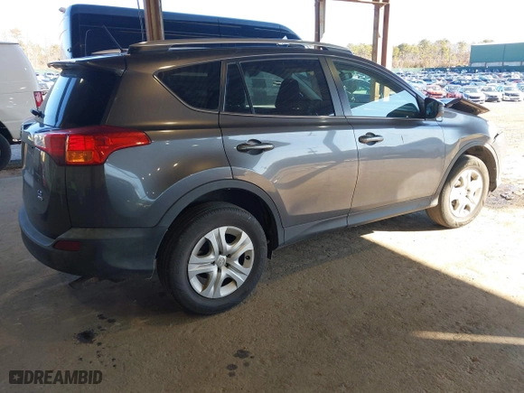 2015 Toyota RAV4 LE with VIN 2T3BFREV0FW274383, listed as a IAAI auction lot 41742051 with 120,427 mi miles. Bid and sale history available at carsss.com. Image 4.