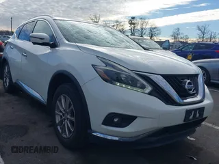 2018 Nissan Murano S with VIN 5N1AZ2MH0JN159123, listed as a IAAI auction lot 41204733 with 80,542 mi miles. Bid and sale history available at carsss.com. Image 1.