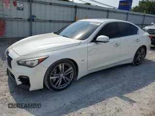2016 Infiniti Q50 3.0t Premium with VIN JN1EV7AP4GM303364, listed as a Copart auction lot 65540364 with 103,762 mi miles and Salvage Title. Bid and sale history available at carsss.com. Image 1.
