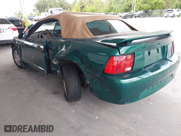 2001 Ford Mustang Deluxe z VIN 1FAFP44441F198354, wystawiony jako IAAI lot #42433701 z przebiegiem 69 328 mil mil oraz . Historia ofert i sprzedaży dostępna na DreamBid. Obrazek 3.