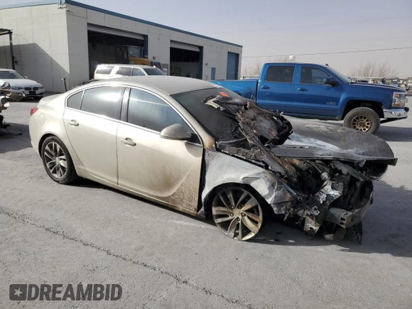 2016 Buick Regal with VIN 2G4GK5EX5G9206583, listed as a Copart auction lot 47854735 with 0 mi miles and Salvage Title. Bid and sale history available at carsss.com. Image 4.