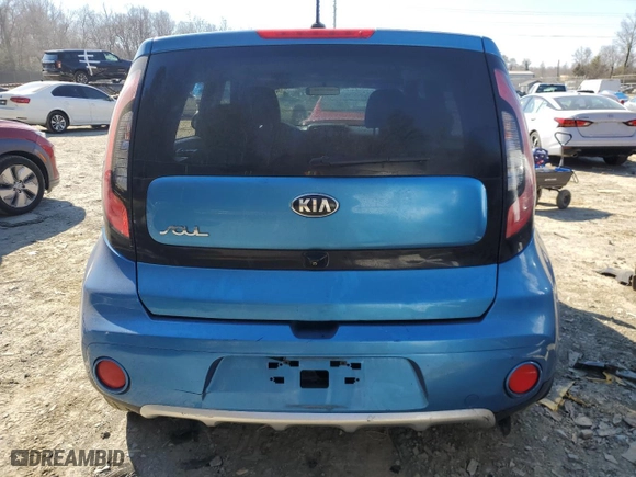 2017 Kia Soul + with VIN KNDJP3A58H7444547, listed as a Copart auction lot 46437845 with 72,782 mi miles and Salvage Title. Bid and sale history available at carsss.com. Image 6.